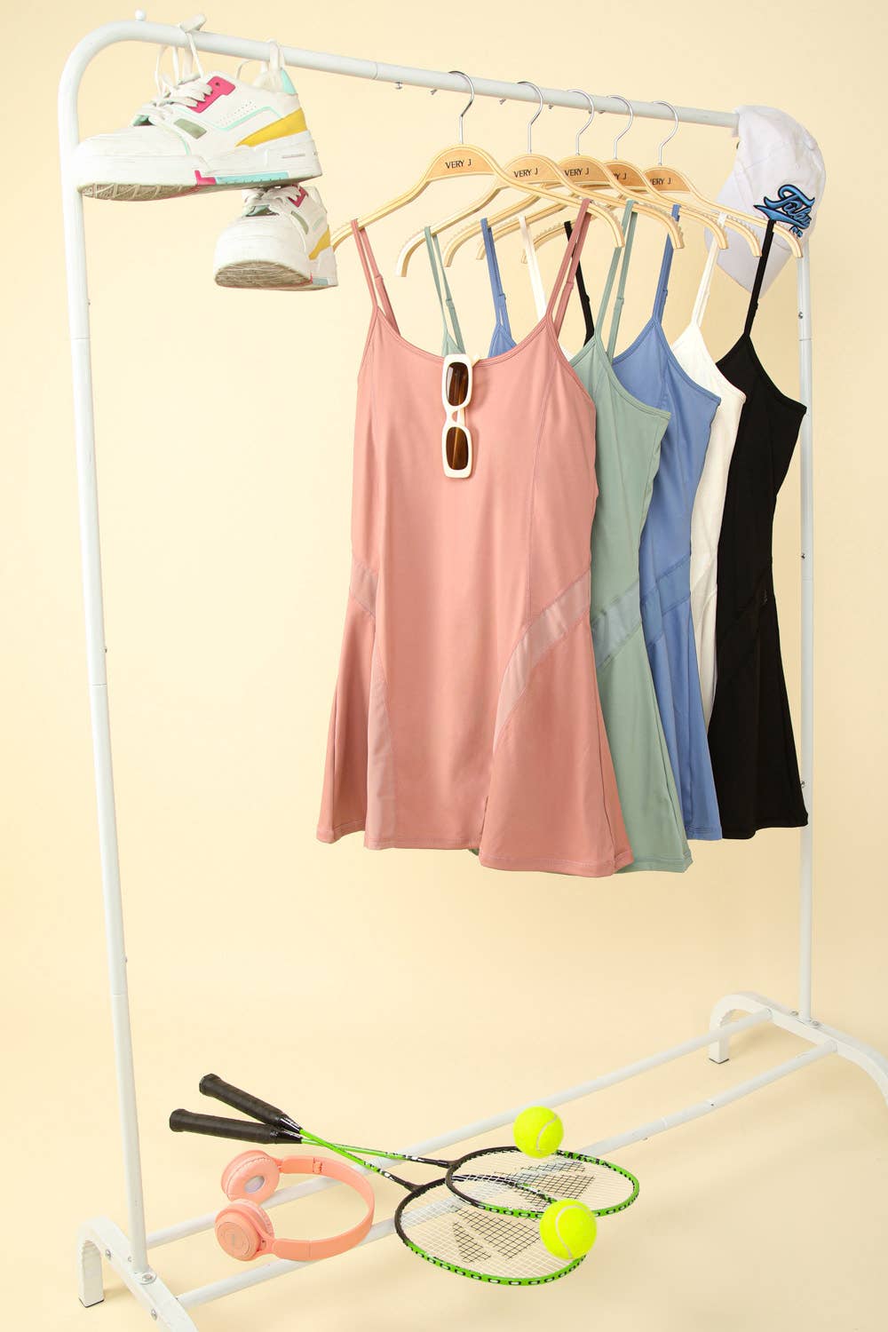 Activewear Mesh Detail Tennis Mini Dress