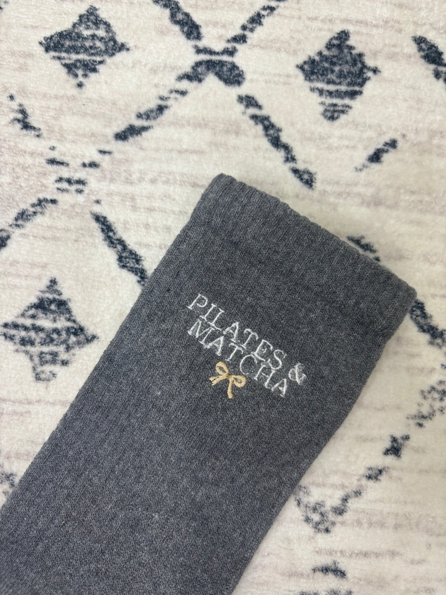 Pilates & Matcha Crew Socks