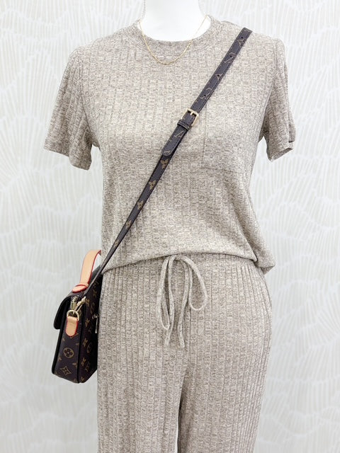 Ribbed Knit Lounge Set
